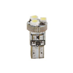 12V Hyper-Led 3 - 3 SMD x 1 chip - T5 - W2x4.6d - 2 pz in blister - Bianco - Doppia polarita'