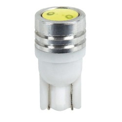 12V Mega-Led 2 - 2 super chips - T10 - W2.1x9.5d - 2 pz in blister - Bianco - Doppia polarita'