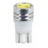 12V Mega-Led 2 - 2 super chips - T10 - W2.1x9.5d - 2 pz in blister - Bianco - Doppia polarita'