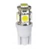 12V Hyper-Led 15 - 5 SMD x 3 chips - T10 - W2.1x9.5d - 2 pz in blister - Bianco - Doppia polarita'