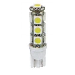 12V Hyper-Led 39 - 13 SMD x 3 chips - T10 - W2.1x9.5d - 2 pz in blister - Bianco - Doppia polarita'