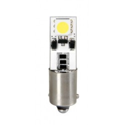12V Hyper-Led 6 - 2 SMD x 3 chips - Bifocus - BAX9s - 2 pz in blister - Bianco - Doppia polarita' - Resistenza incorporata