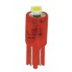 12V Hyper-Led 2 - 1 SMD x 2 chips - T5 - W2x4.6d - 2 pz in blister - Rosso