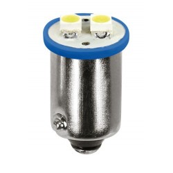 12V Hyper-Led 6 - 2 SMD x 3 chips - BA9s - 2 pz in blister - Blu