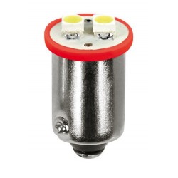 12V Hyper-Led 6 - 2 SMD x 3 chips - BA9s - 2 pz in blister - Rosso