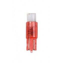 12V Kit Lampade cruscotto 1 Led - T5 - W2x4.6d - 5 pz in blister - Rosso