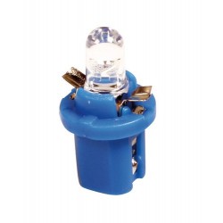12V Lampada cruscotto 1 Led - B8.5d - 2 pz in blister - Blu