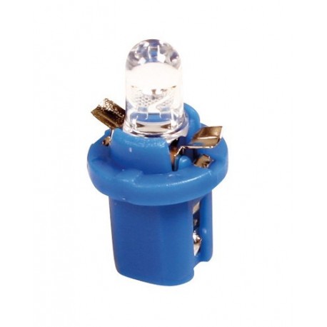 12V Lampada cruscotto 1 Led - B8.5d - 2 pz in blister - Bianco