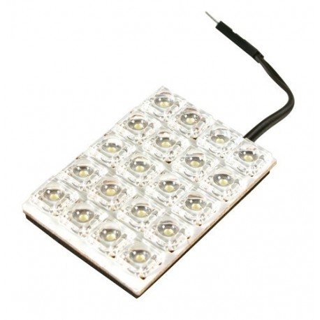12V Hyper-Led - Pannello 20 Led - 35x50 mm - 1 pezzo in blister - Rosso