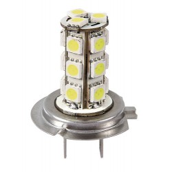 12V Hyper-Led 54 - 18 SMD x 3 chips - H7 - PX26d - 2 pz - Scatola Plast. Bianco