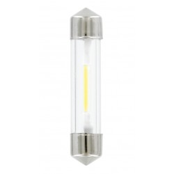 12V Mega-Led 9 - 1 SMD x 9 chips - 8x41 mm - SV8.5-8 - 1 pezzo in blister - Bianco