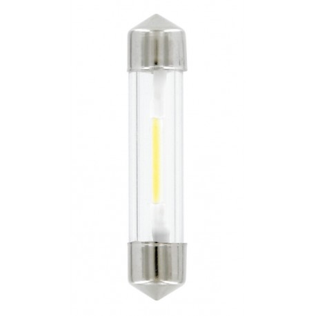 12V Mega-Led 9 - 1 SMD x 9 chips - 8x41 mm - SV8.5-8 - 1 pezzo in blister - Bianco