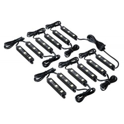 Hyper-Led Set 12x3 strisce decorative a led - 12V - blu