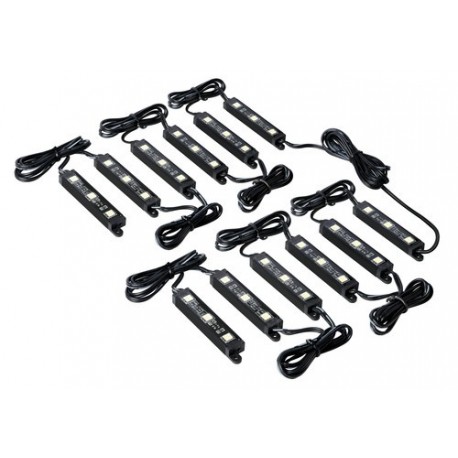 Hyper-Led Set 12x3 strisce decorative a led - 12V - blu