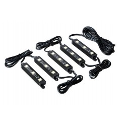 Hyper-Led Set 5x3 strisce decorative a led - 12V - rosso