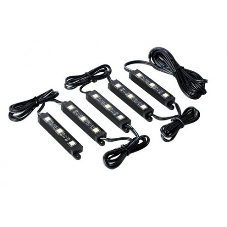 Hyper-Led Set 5x3 strisce decorative a led - 12V - rosso