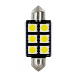 24/30V Hyper-Led 18 - 6 SMD x 3 chips - 15x39 mm - SV8.5-8 - 2 pz in blister - Bianco - Doppia polarita'