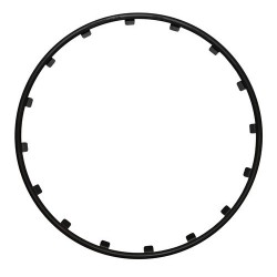 Rim Ringz Set 4 protezioni cerchi in lega diametro 15 - nero