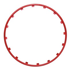Rim Ringz Set 4 protezioni cerchi in lega diametro 18 - rosso