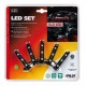 Hyper-Led Set 5x3 strisce decorative a led - 12V - rosso