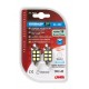 24/30V Hyper-Led 18 - 6 SMD x 3 chips - 15x39 mm - SV8.5-8 - 2 pz in blister - Bianco - Doppia polarita'