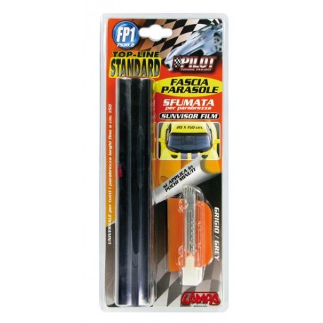 Top Line Standard Fascia parasole parabrezza 20x150 cm - Grigio