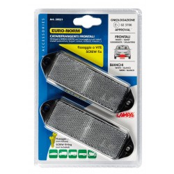 Catarifrangenti rettangolari - 90x35 mm - bianco