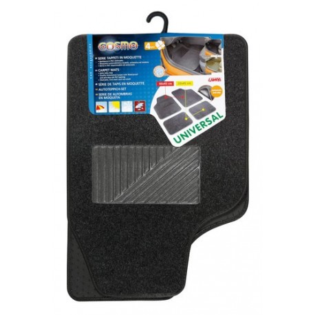 Cosmo serie tappeti in moquette universali 4 pz - Antracite