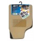 Cosmo serie tappeti in moquette universali 4 pz - beige