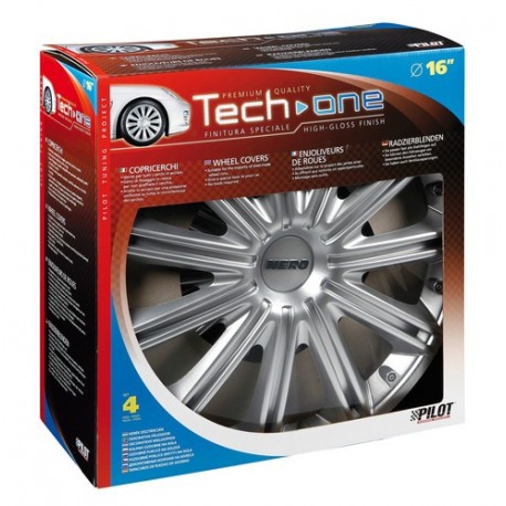 Nero Kit 4 copricerchi copper ruotadiametro 16