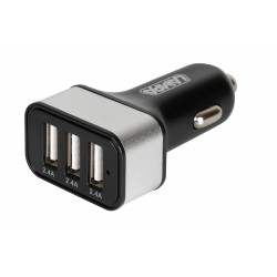 Caricabatteria 3 porte Usb - Fast Charge - 7200 mA - 12/24V