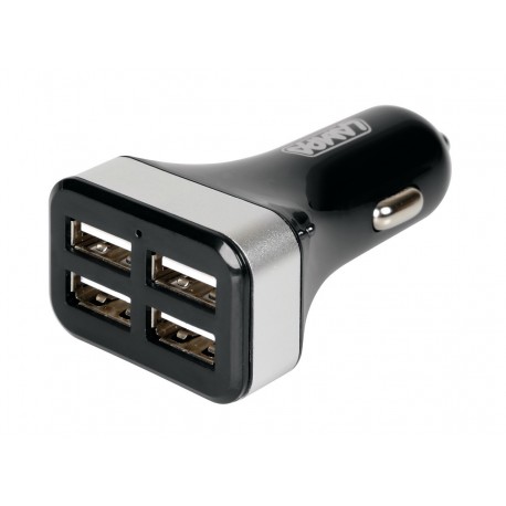 Caricabatteria 4 porte Usb - Fast Charge - 4800 mA - 12/24V