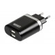 Caricabatteria da rete con 2 porte Usb - Fast Charge - 3100 mA - 100/230V