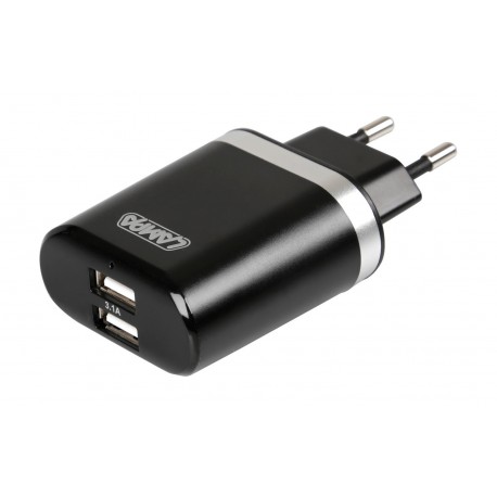 Caricabatteria da rete con 2 porte Usb - Fast Charge - 3100 mA - 100/230V