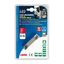 Luce ingombro a 4 Led 12/24V - rosso