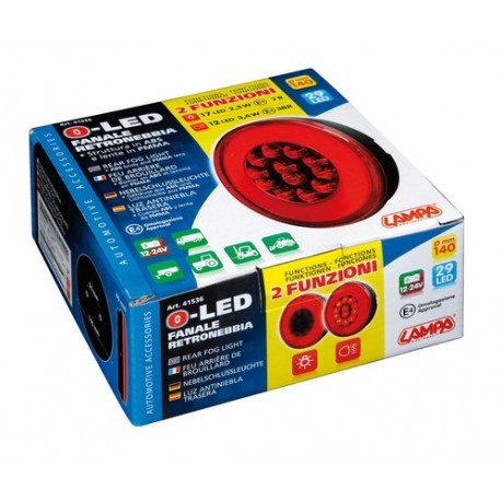 O-Led Fanale rotondo retronebbia e posizione 12/24V