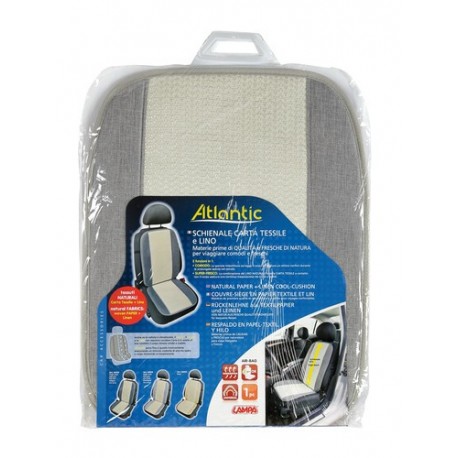 Atlantic schienale in carta tessile e lino - grigio chiaro