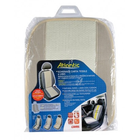 Atlantic schienale in carta tessile e lino - Beige