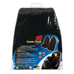 Cover-Tech Fabric coppia coprisedili anteriori in tessuto tecnico - nero - grigio