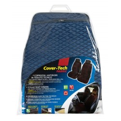 Cover-Tech Fabric coppia coprisedili anteriori in tessuto tecnico - blu - grigio