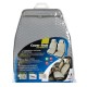 Cover-Tech Leatherette coppia coprisedili anteriori in similpelle - grigio