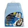Cover-Tech Leatherette coppia coprisedili anteriori in similpelle - azzurro - grigio