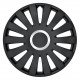 C-139 X-Treme Kit 4 copricerchi coppe ruota diametro 16 nero opaco