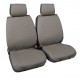 Cover-Tech Leatherette coppia coprisedili anteriori in similpelle - grigio scuro