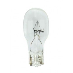 12V Lampada con zoccolo vetro - W16W - 16W - W2.1x9.5d - 2 pz in blister
