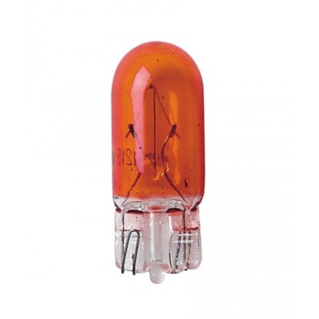 12V Lampada con zoccolo vetro - WY5W - 5W - W2.1x9.5d - Arancio