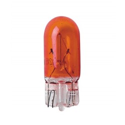 12V Lampada con zoccolo vetro - WY5W - 5W - W2.1x9.5d - 10 pz - Scatola - Arancio