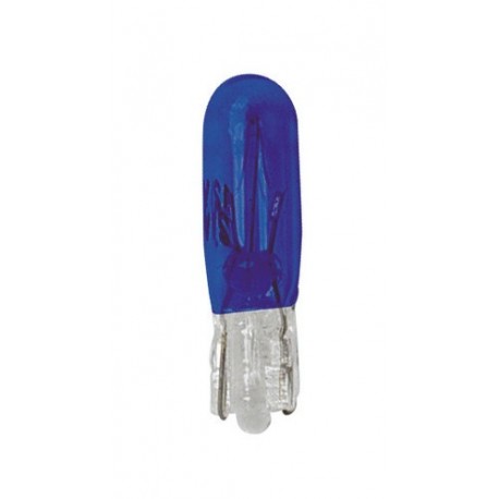 12V Lampada con zoccolo vetro - T5 - 1.2W - W2x4.6d - Blu