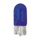 12V Lampada con zoccolo vetro - W5W - 5W - W2.1x9.5d - Blu