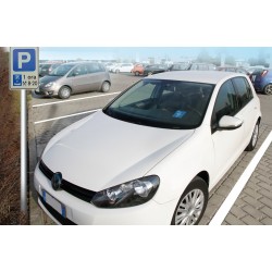 Disco orario in similpelle - 110x150 mm